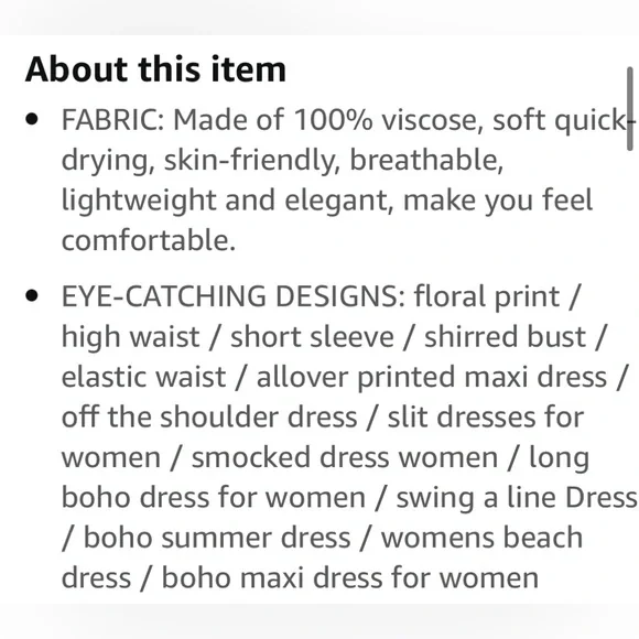 Women’s Boho Small Off-Shoulder Dress - Picture 8 of 16